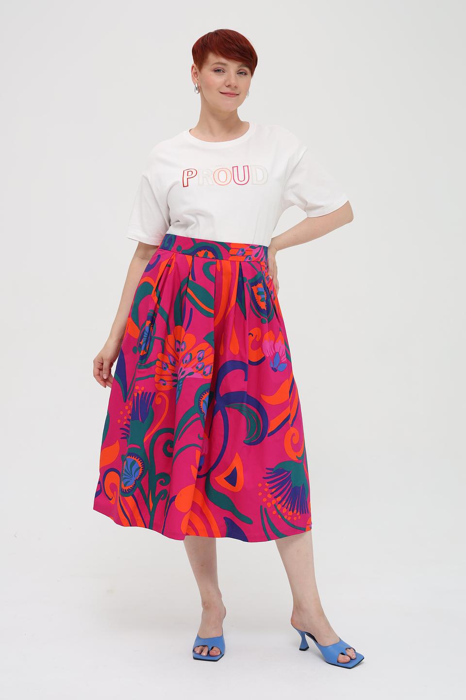 Юбка Oui с цветочным принтом