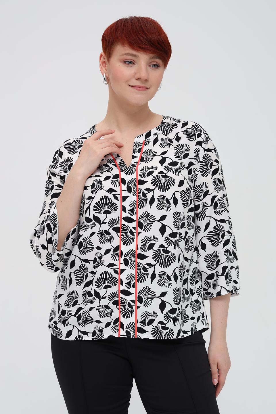 Блуза Frank Walder с цветочным принтом