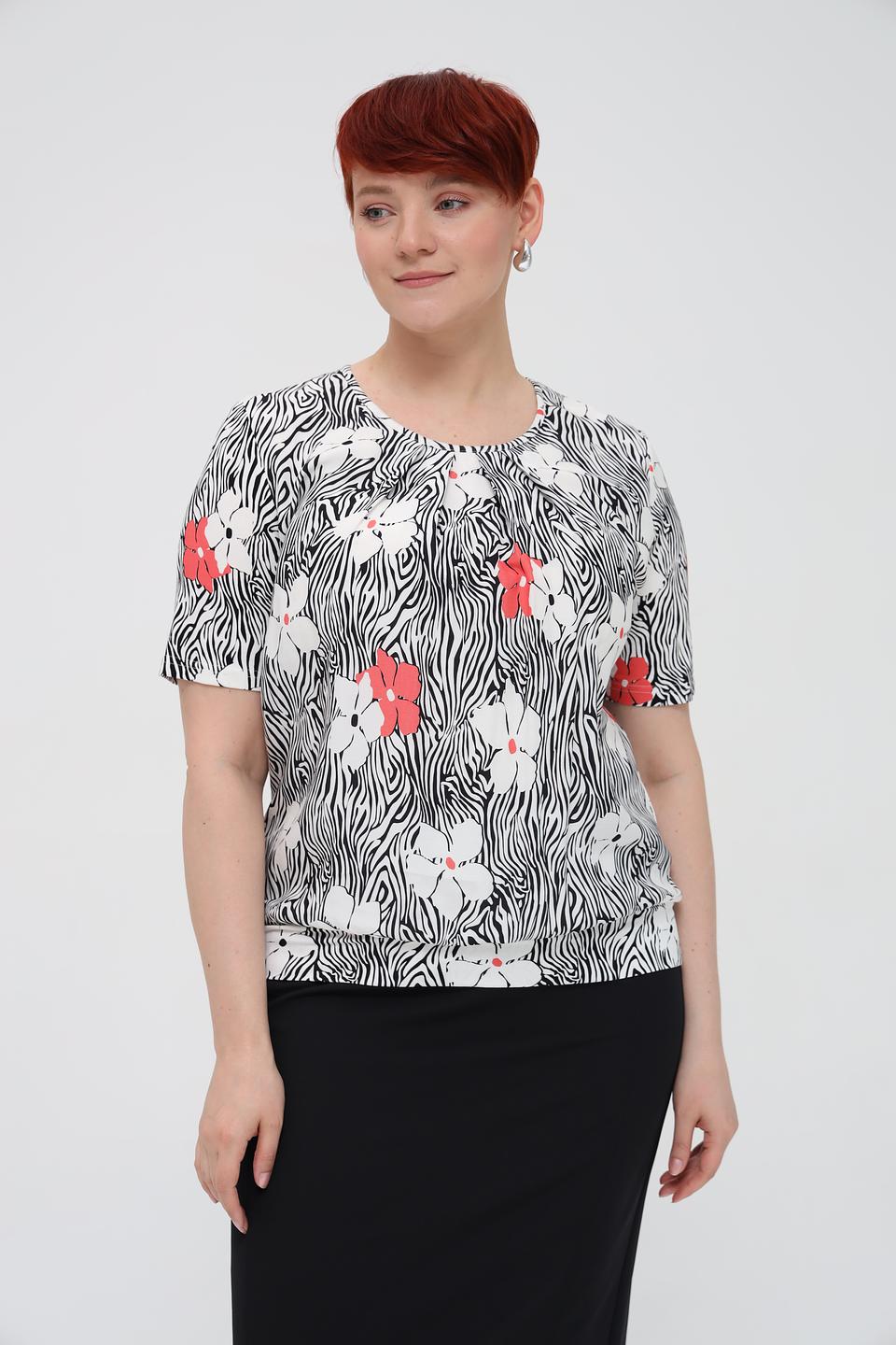 Блуза Frank Walder с цветочным принтом