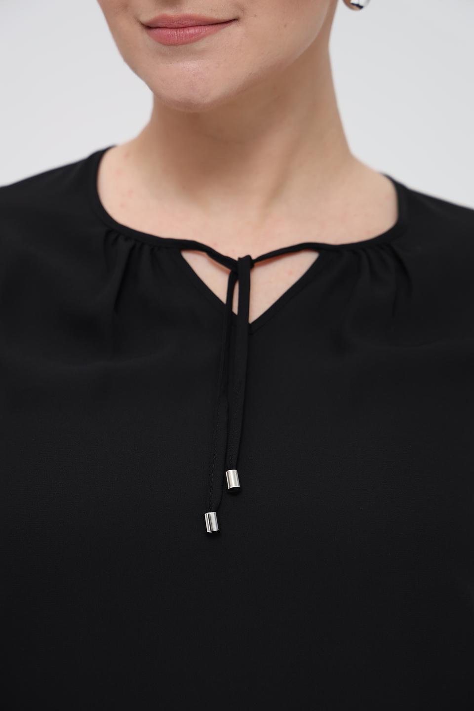 Блуза Frank Walder с завязками чёрная