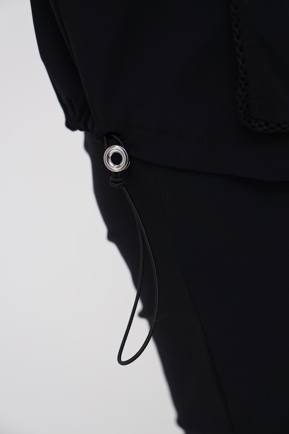 Жакет Doris Streich чёрный с капюшоном