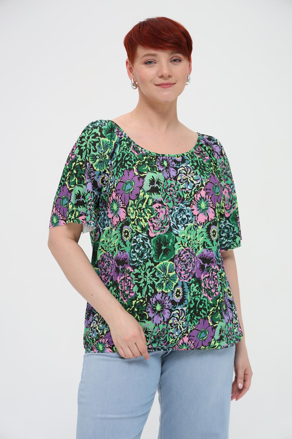 Блуза Via Appia с цветочным принтом