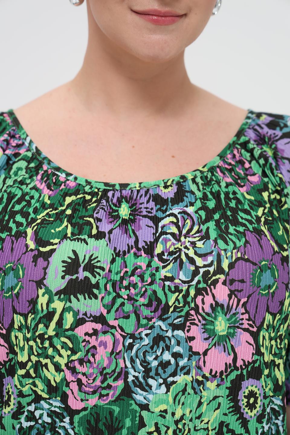 Блуза Via Appia с цветочным принтом