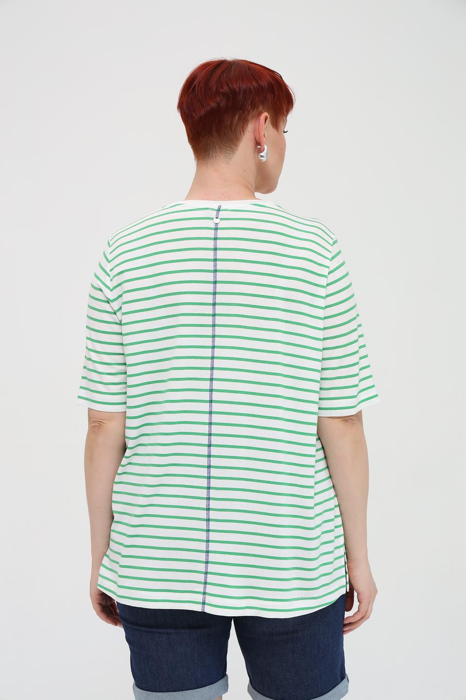 Футболка Frapp в полоску с сердцем