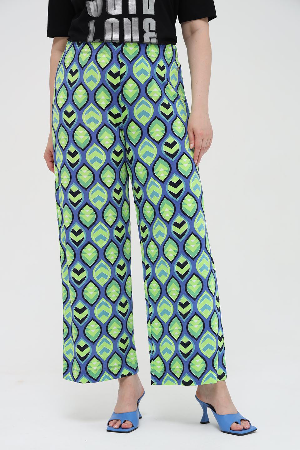 Брюки Frapp в геометрический принт