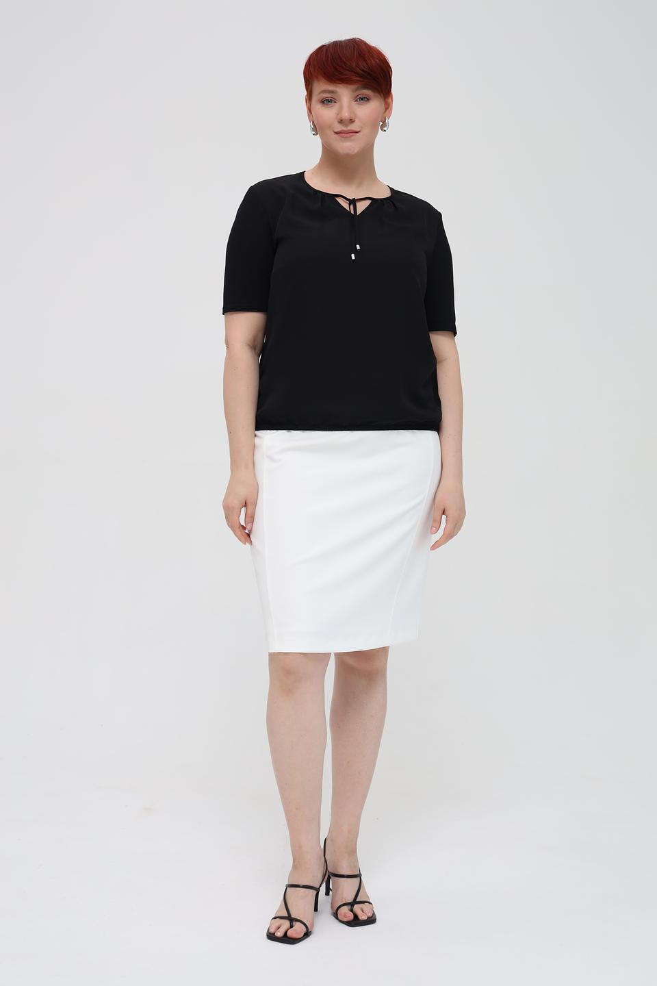 Юбка Frank Walder прямая белая