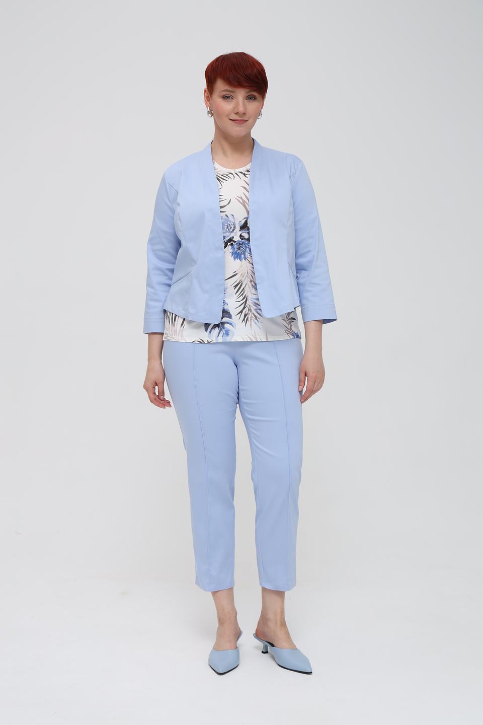 Жакет Frank Walder голубой приталенный