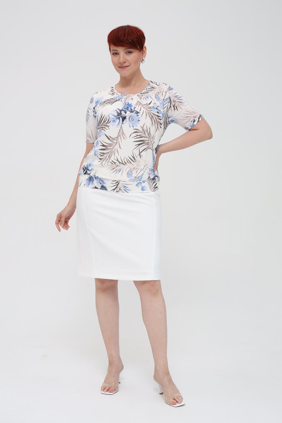 Блуза Frank Walder с цветочным принтом