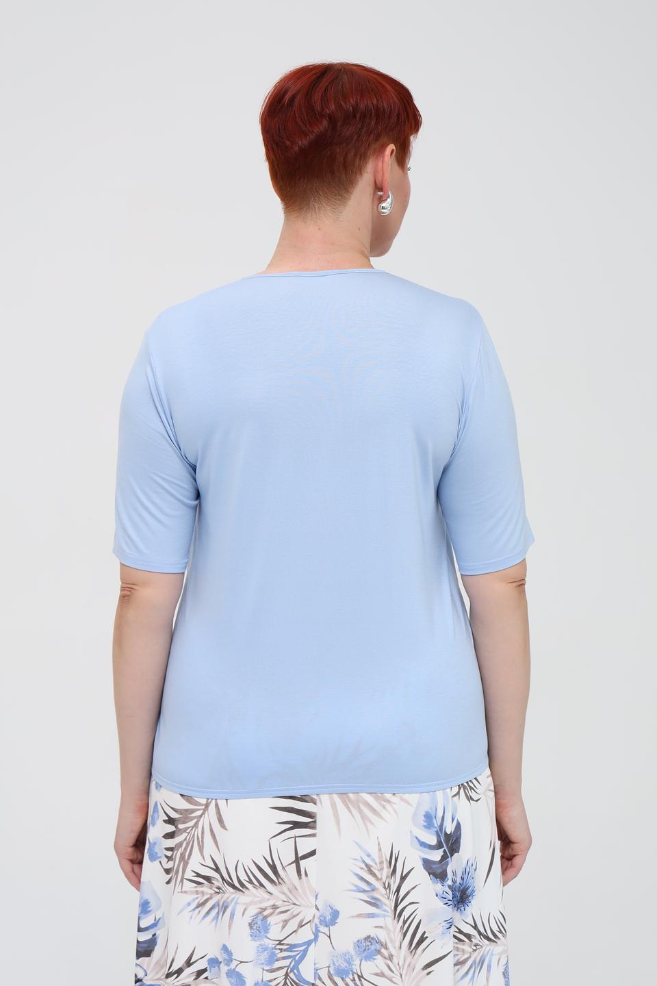 Блуза Frank Walder с завязками голубая