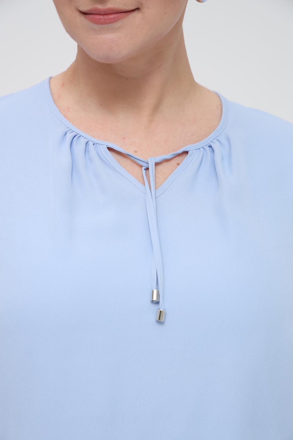 Блуза Frank Walder с завязками голубая