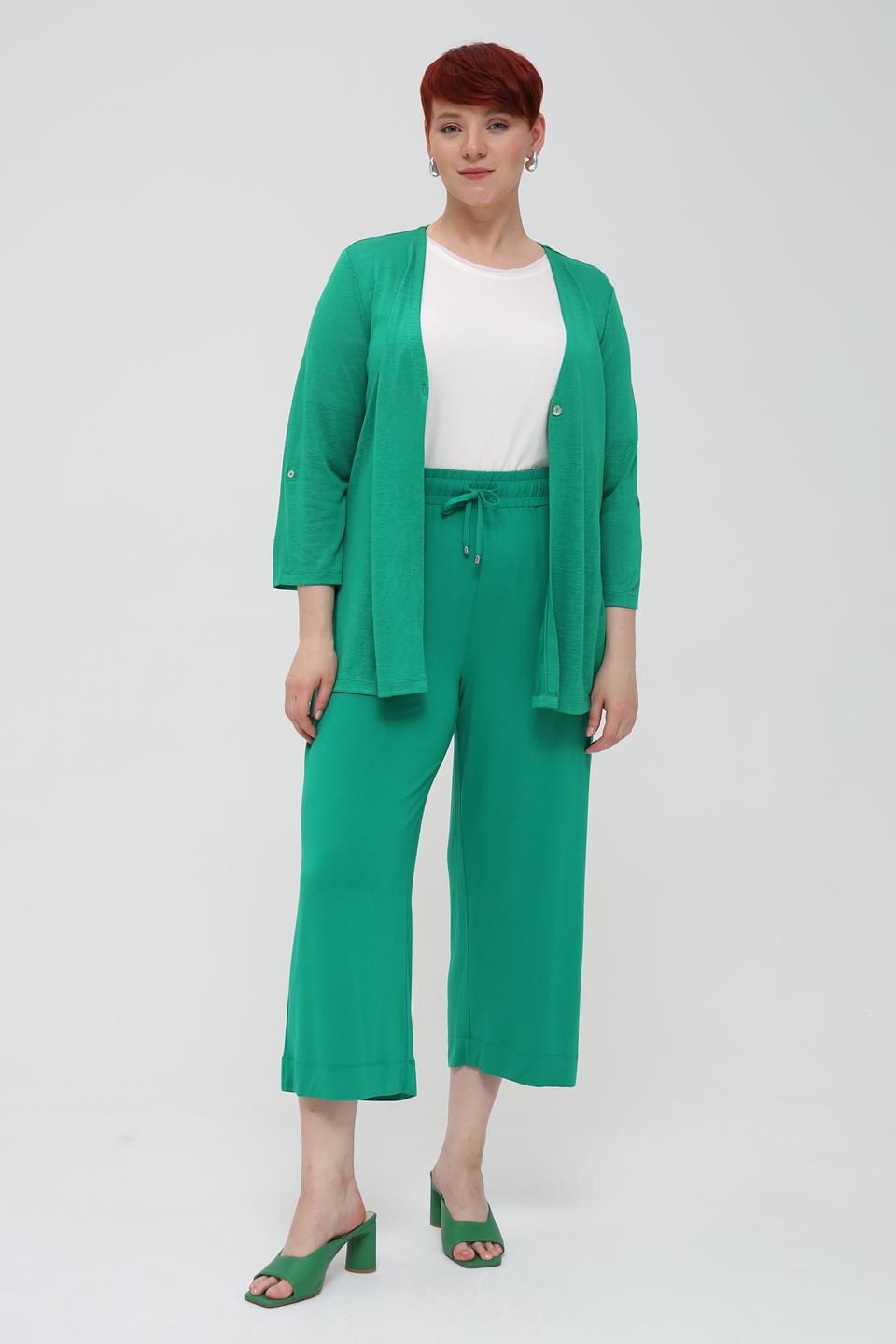 Брюки кюлоты Via Appia зелёные