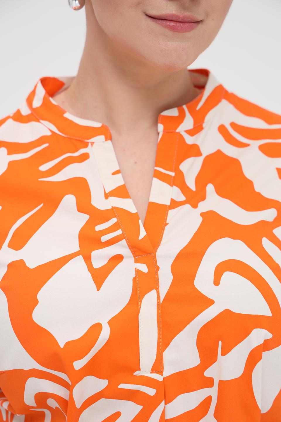 Платье Rabe collection с принтом оранжевый