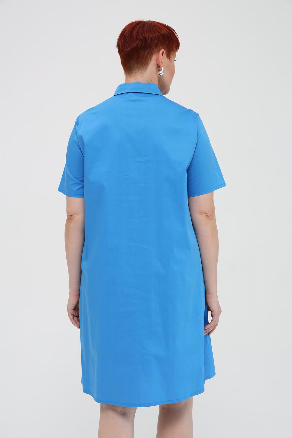 Платье Rabe collection голубое приталенное