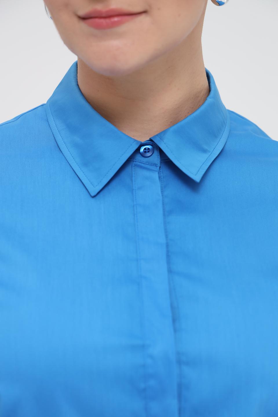 Платье Rabe collection голубое приталенное