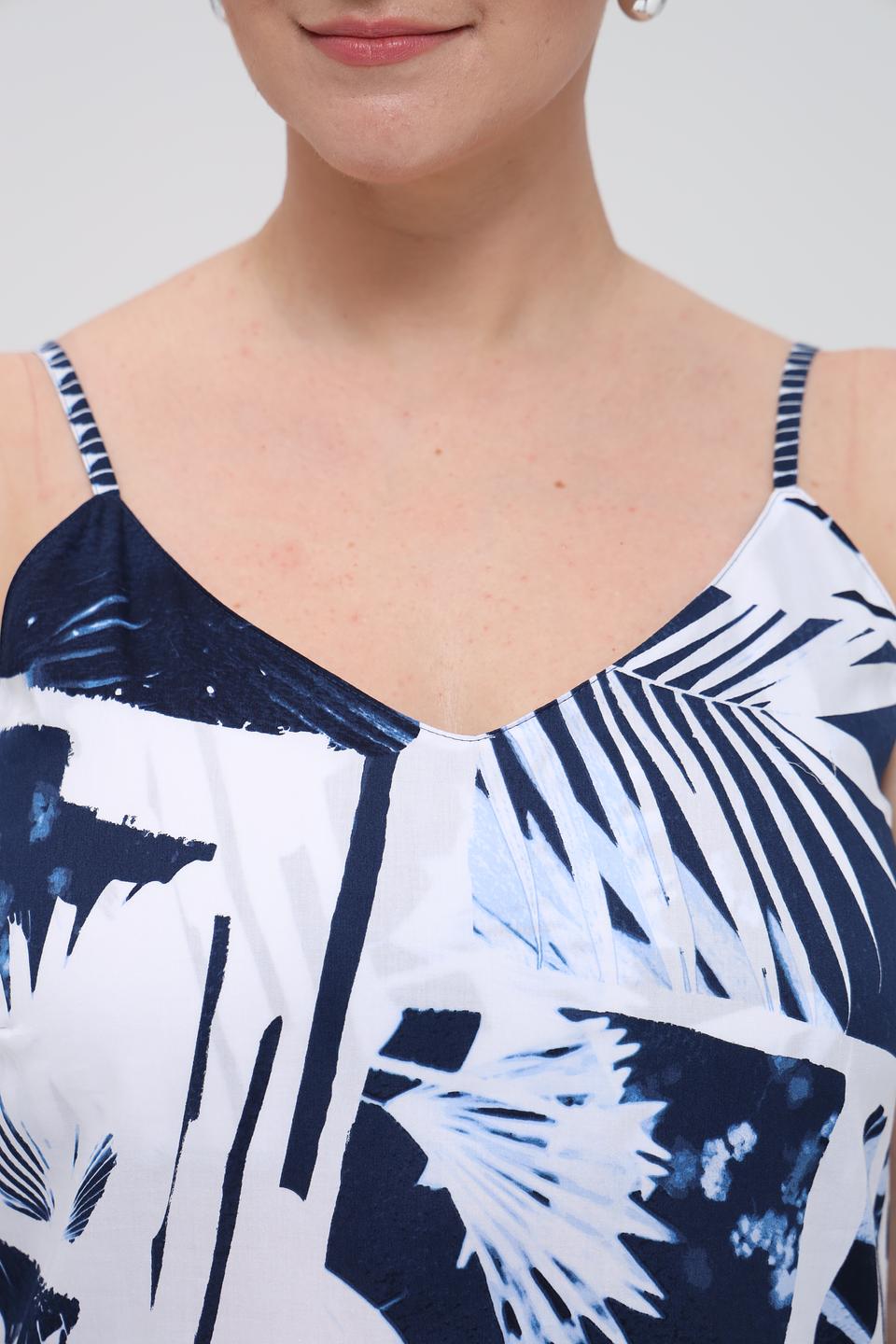 Платье Lecomte с принтом и бретелями