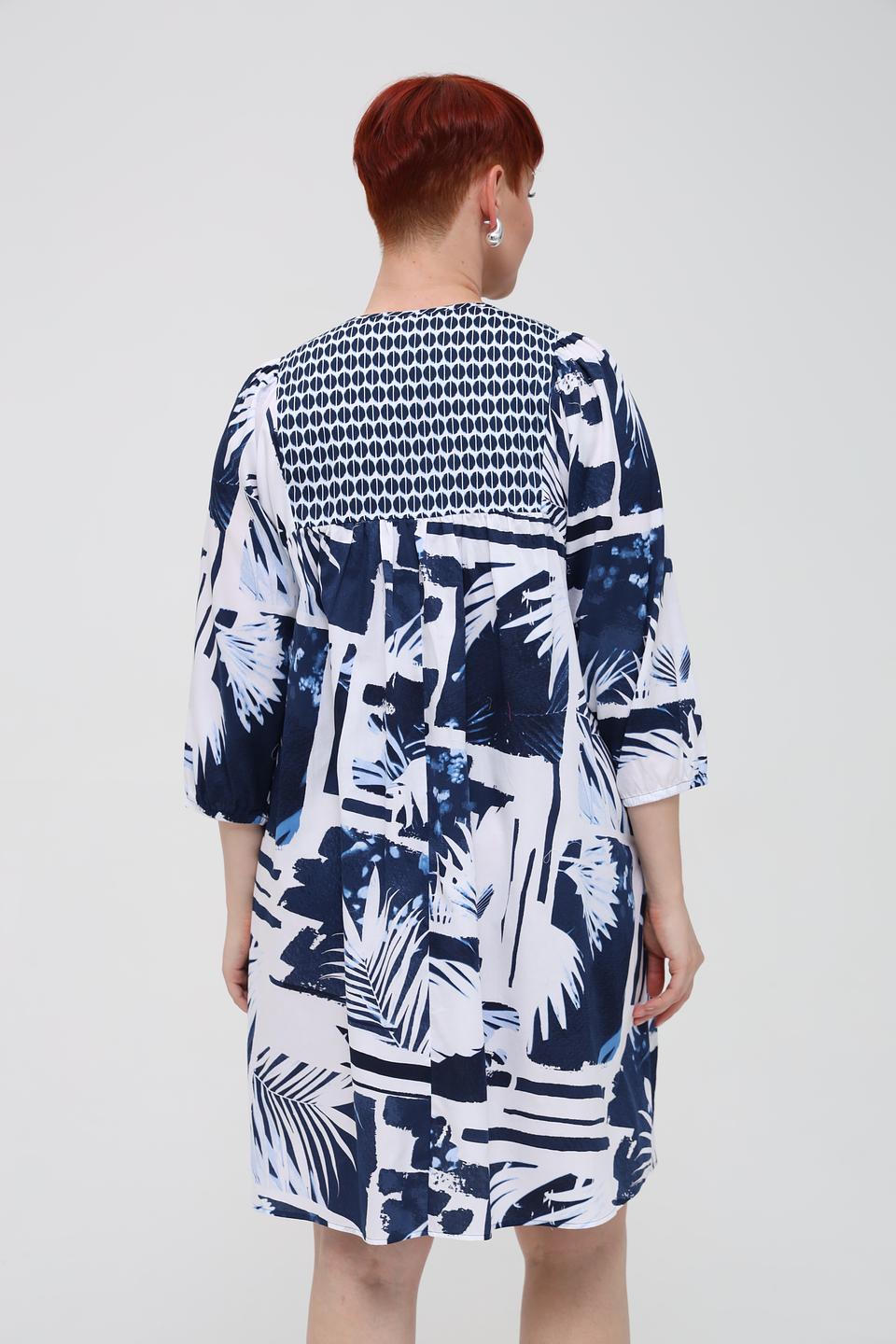 Платье Lecomte с тропическим принтом
