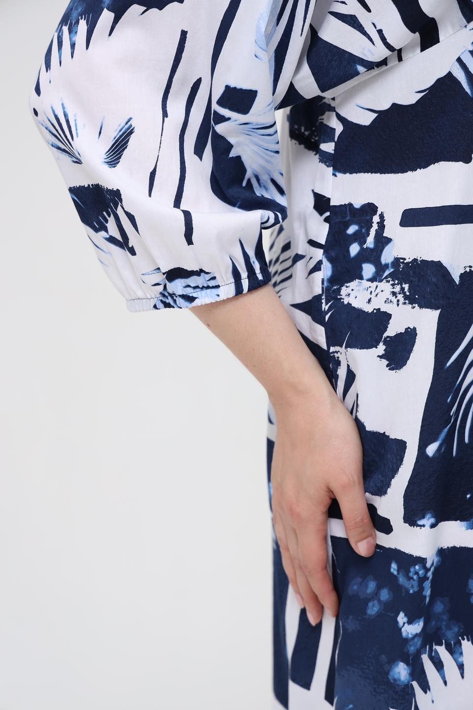 Платье Lecomte с тропическим принтом