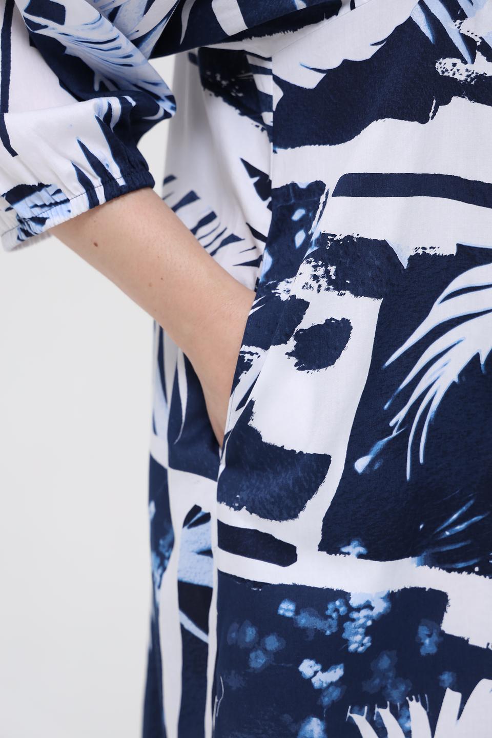 Платье Lecomte с тропическим принтом