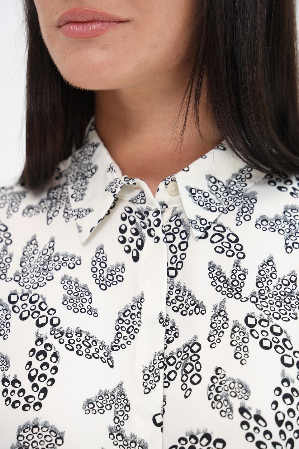 Блуза Taifun с принтом чёрно-белый