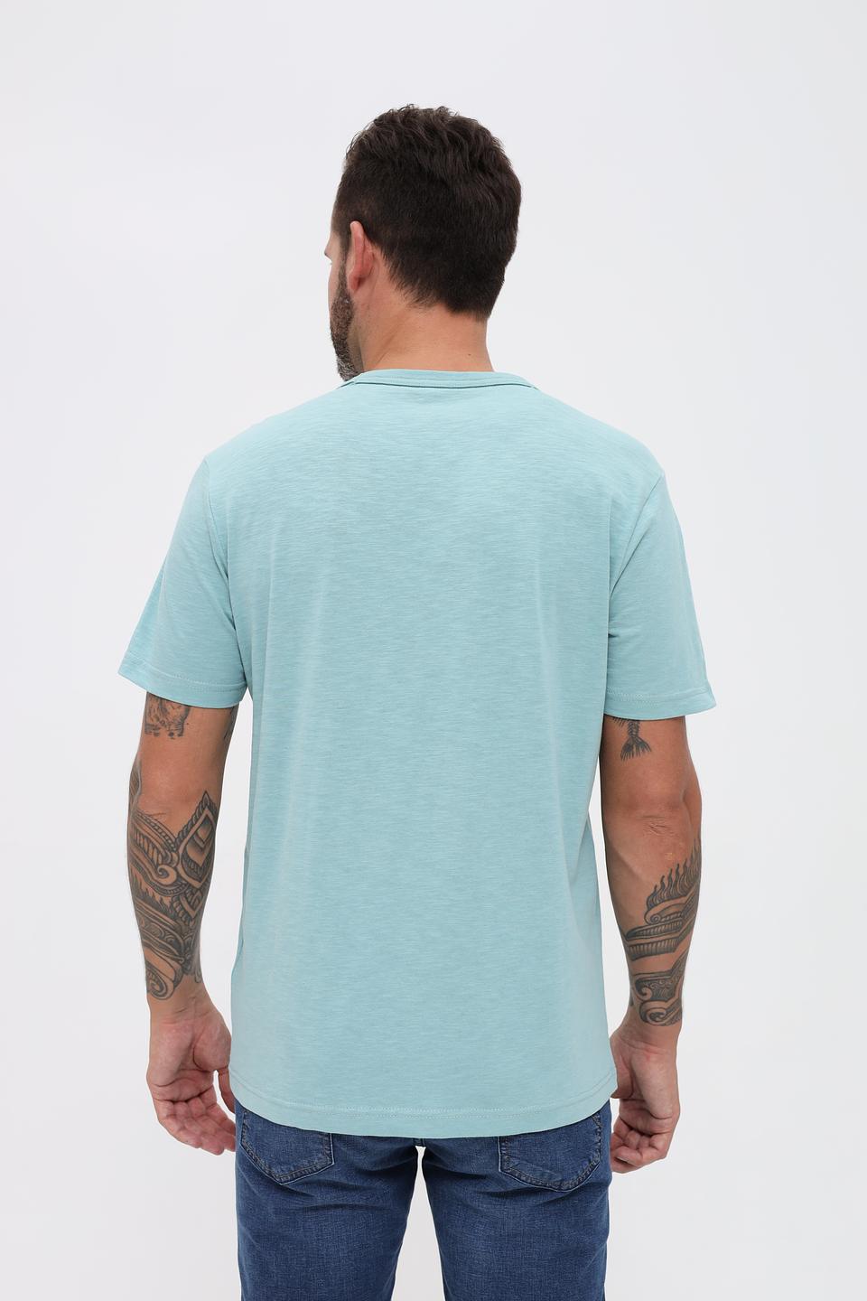 Футболка Lerros с пальмами мятный