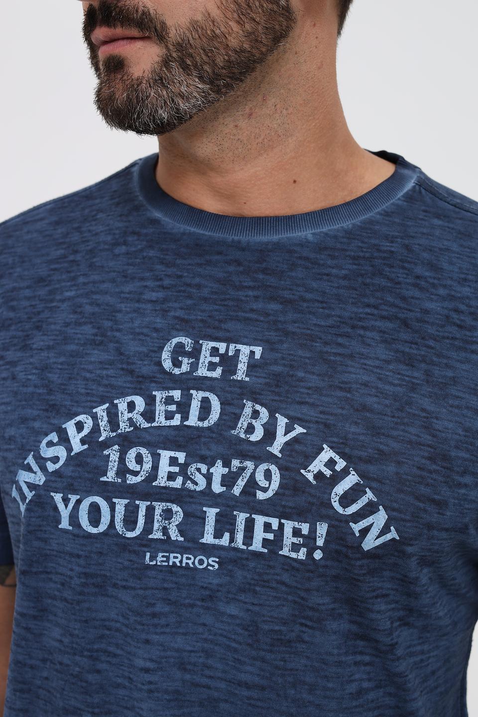 Футболка Lerros с принтом синяя