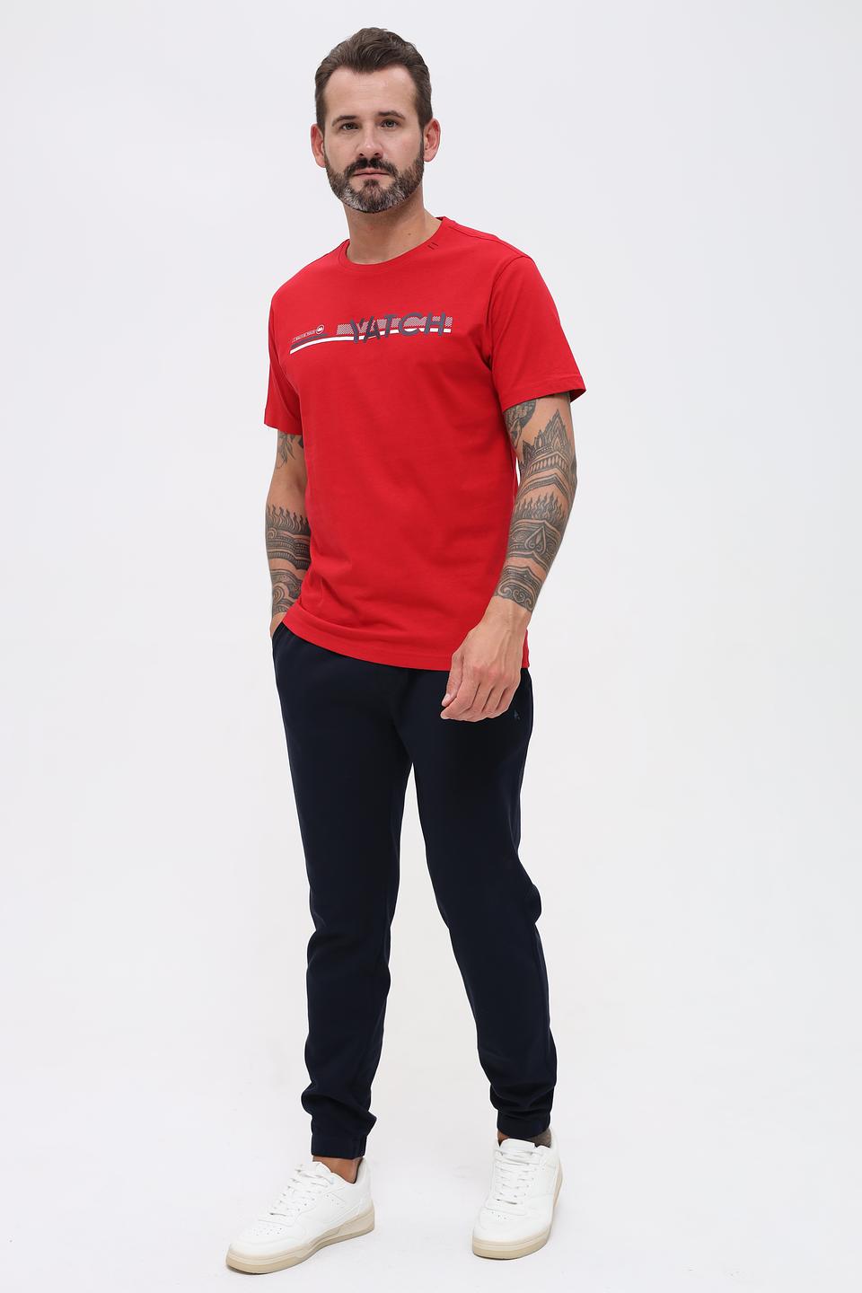 Футболка Granchio красная с логотипом