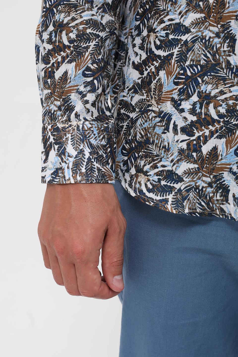 Рубашка Bugatti с тропическим принтом