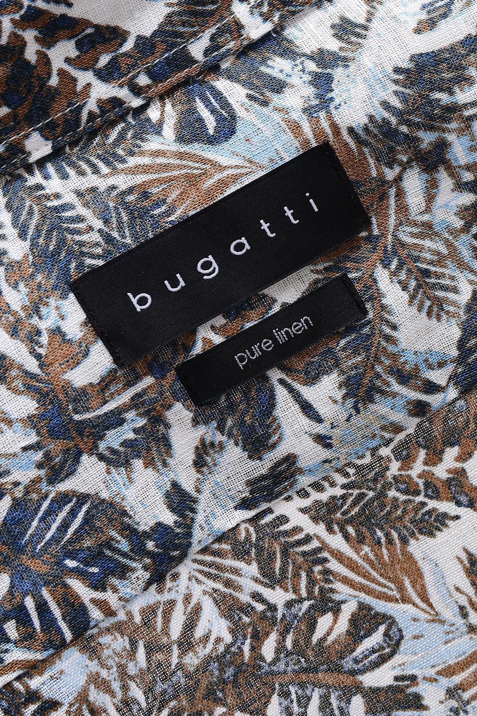 Рубашка Bugatti с тропическим принтом