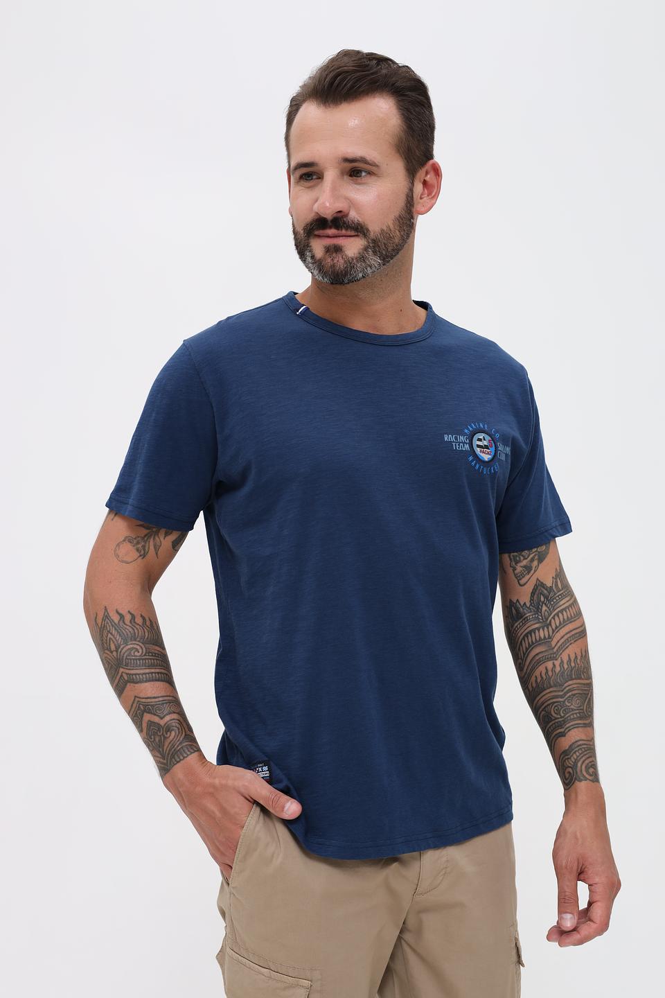 Футболка Sea Barrier с логотипом синяя