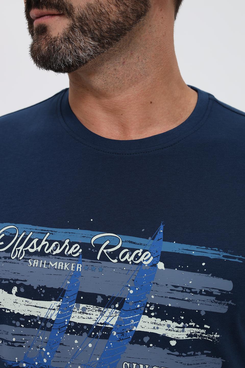 Футболка Sea Barrier с принтом синий