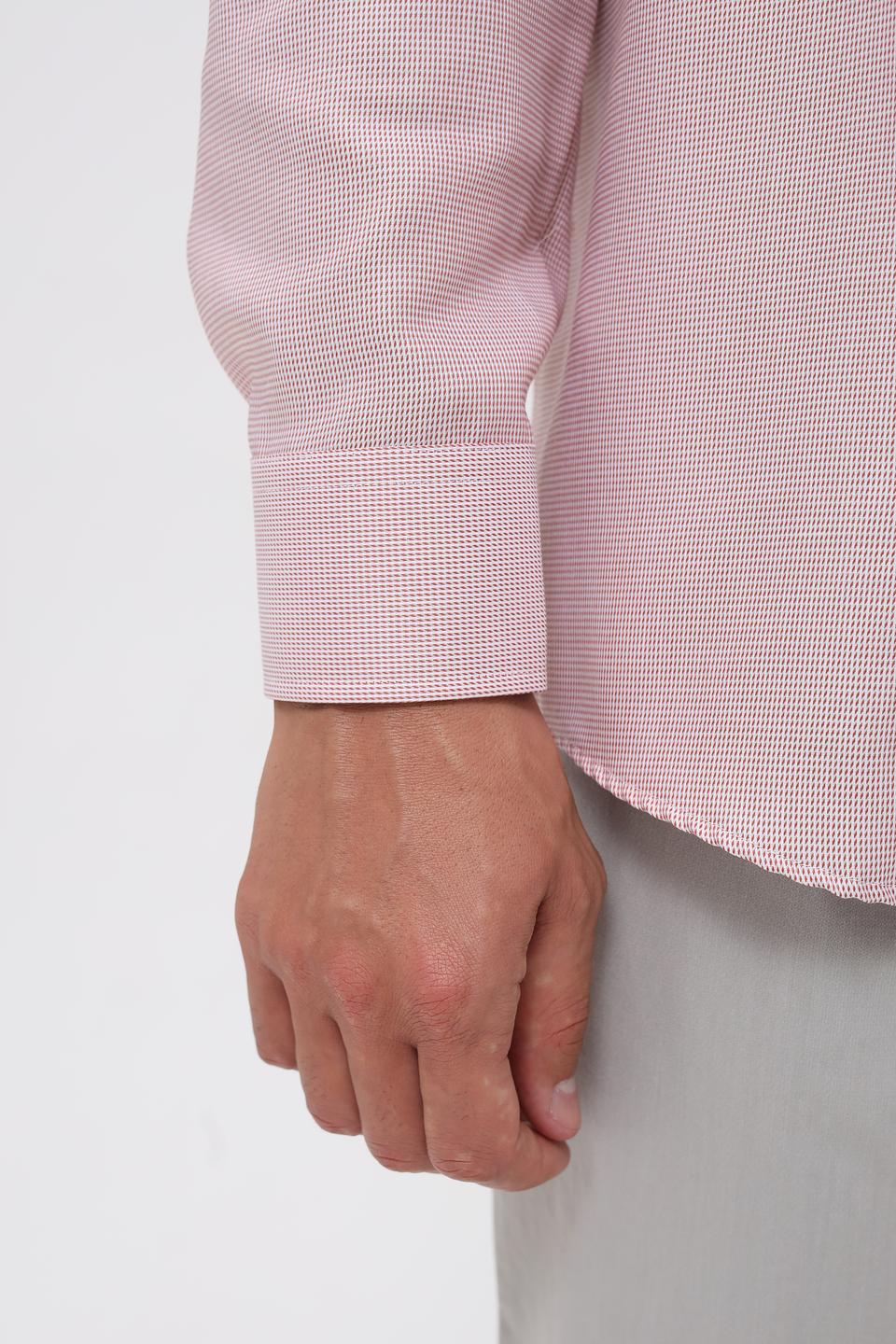 Рубашка Venti мужская, в клетку, розовая