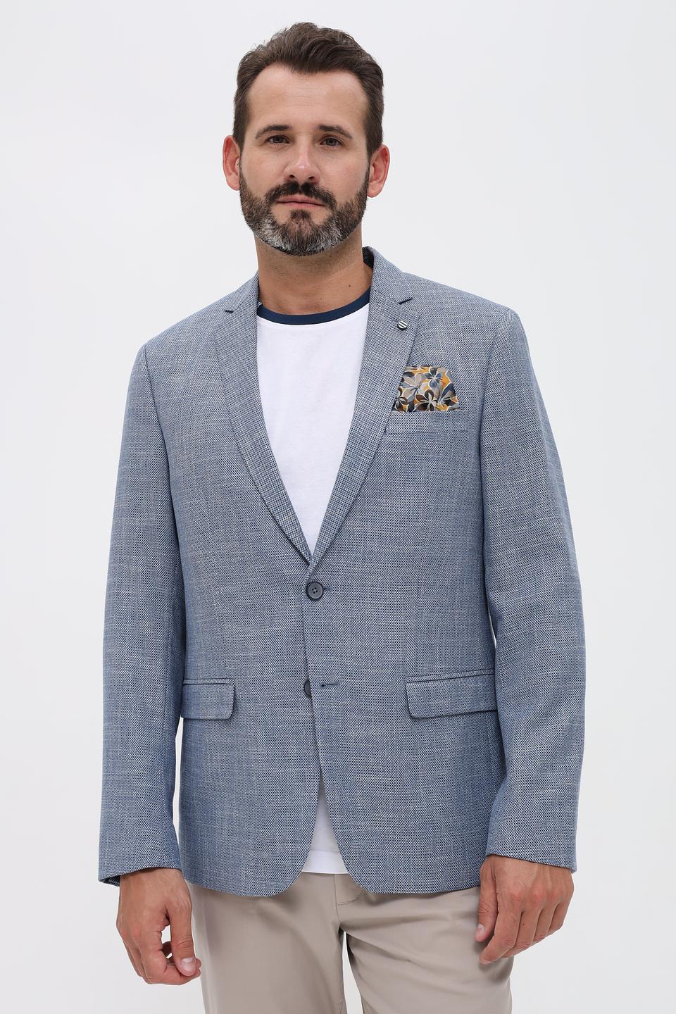 Пиджак Venti мужской голубой в клетку