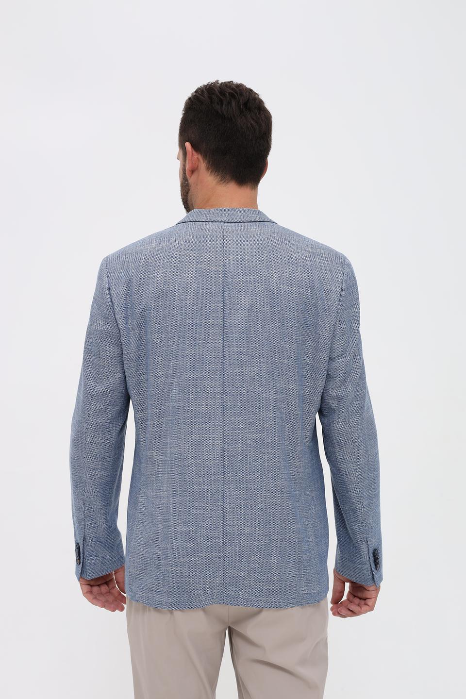 Пиджак Venti мужской голубой в клетку