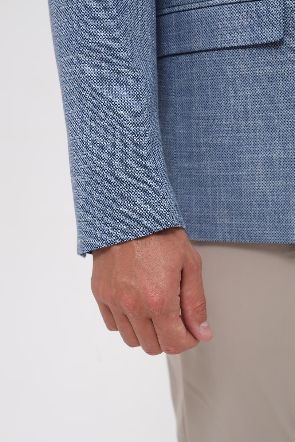 Пиджак Venti мужской голубой в клетку