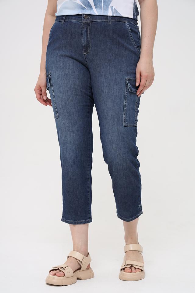 Джинсы Angels CROP SLIT синие