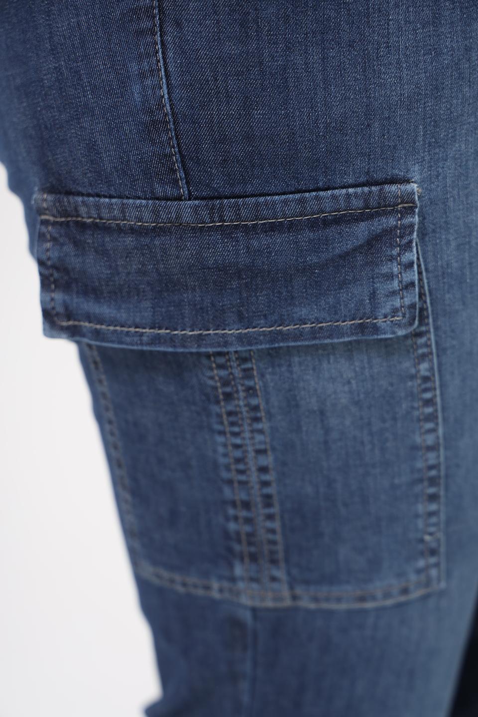 Джинсы Angels CROP SLIT синие