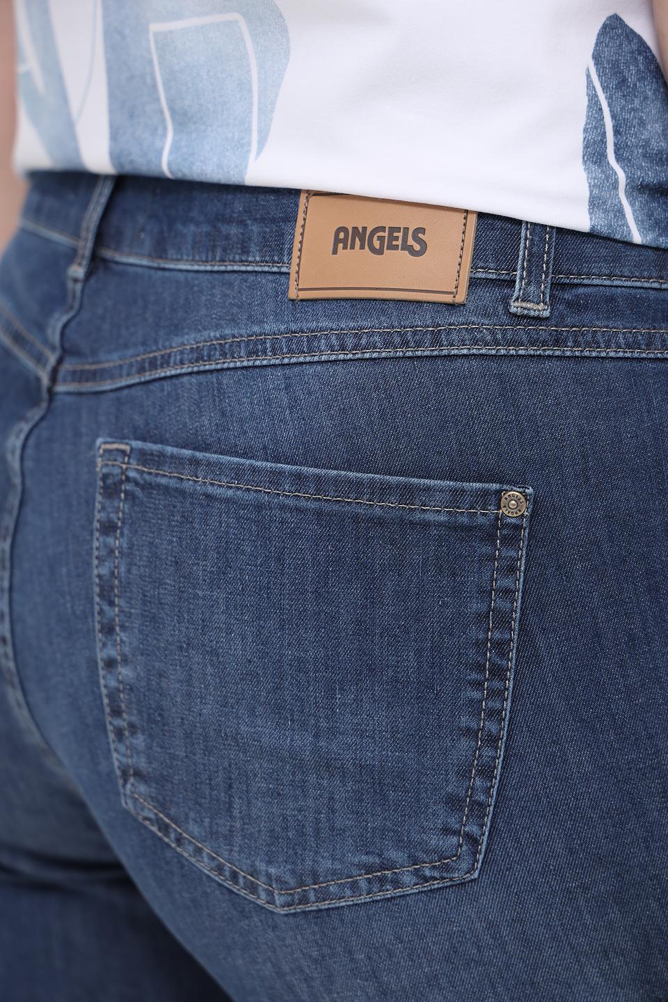 Джинсы Angels CROP SLIT синие