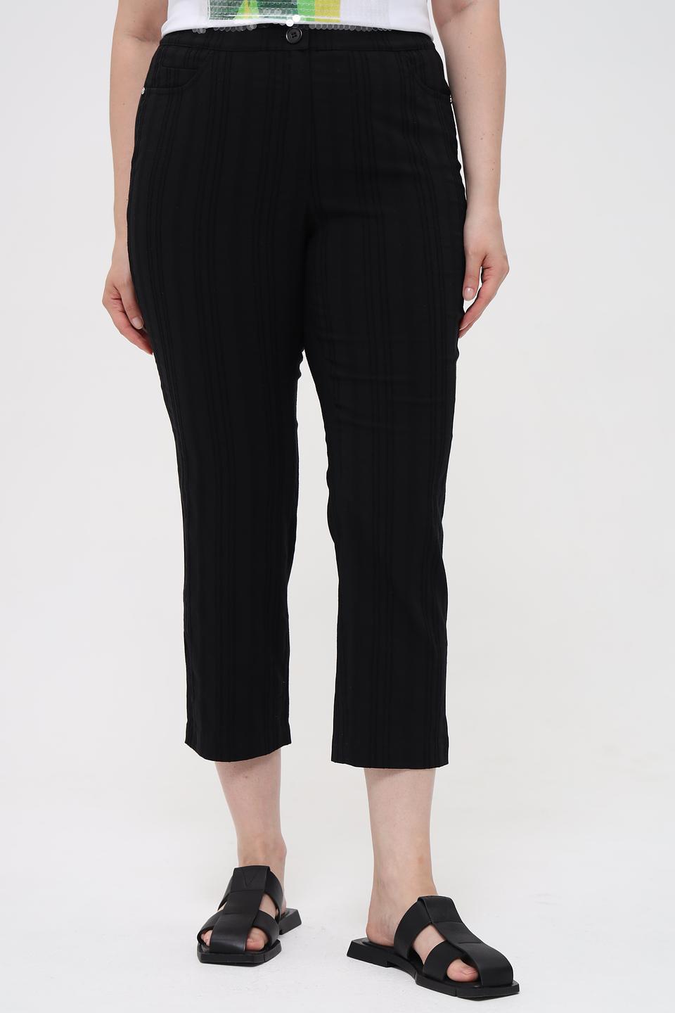 Брюки Samoon чёрные укороченные