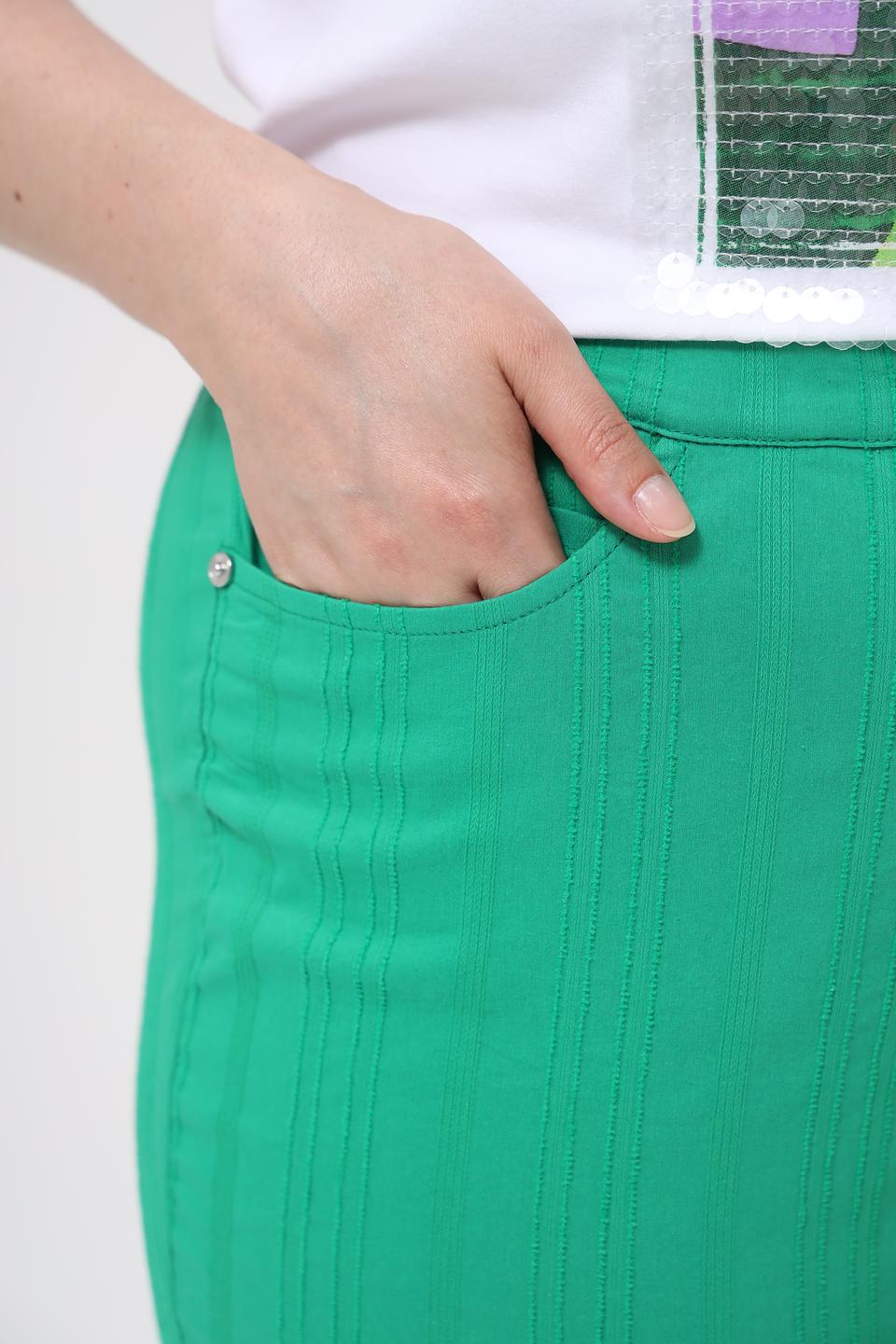 Брюки Samoon зелёные прямые