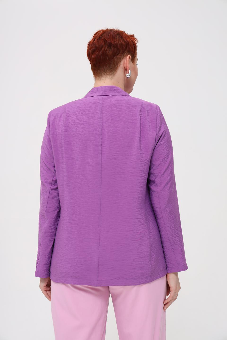 Жакет Samoon лиловый приталенный