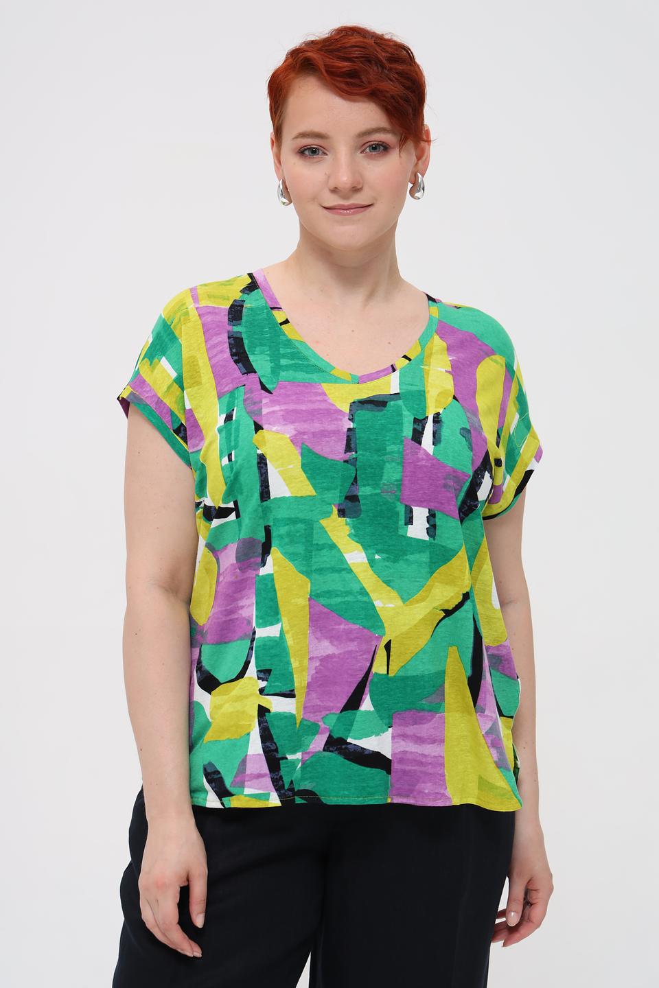 Футболка Samoon с абстрактным принтом