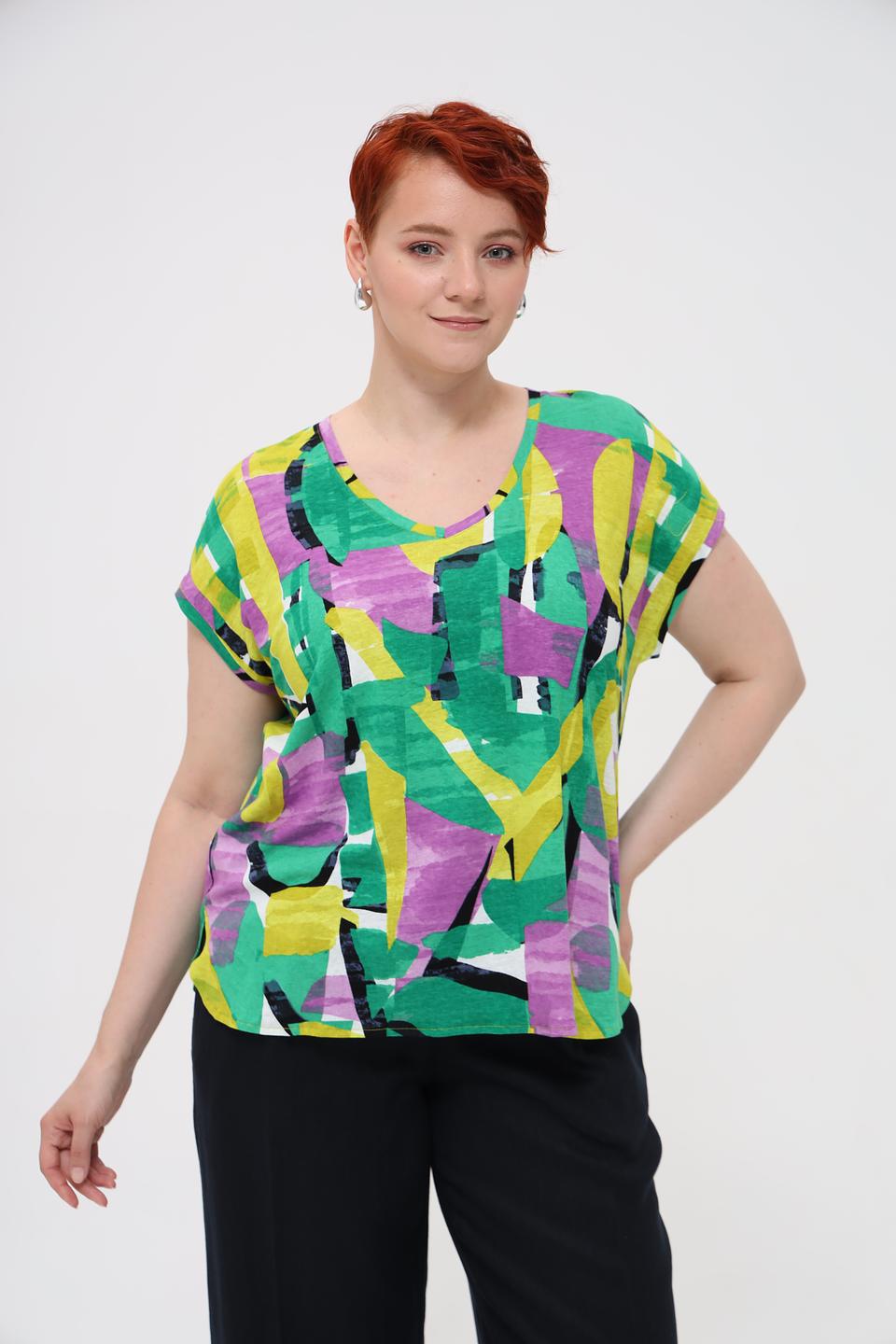 Футболка Samoon с абстрактным принтом