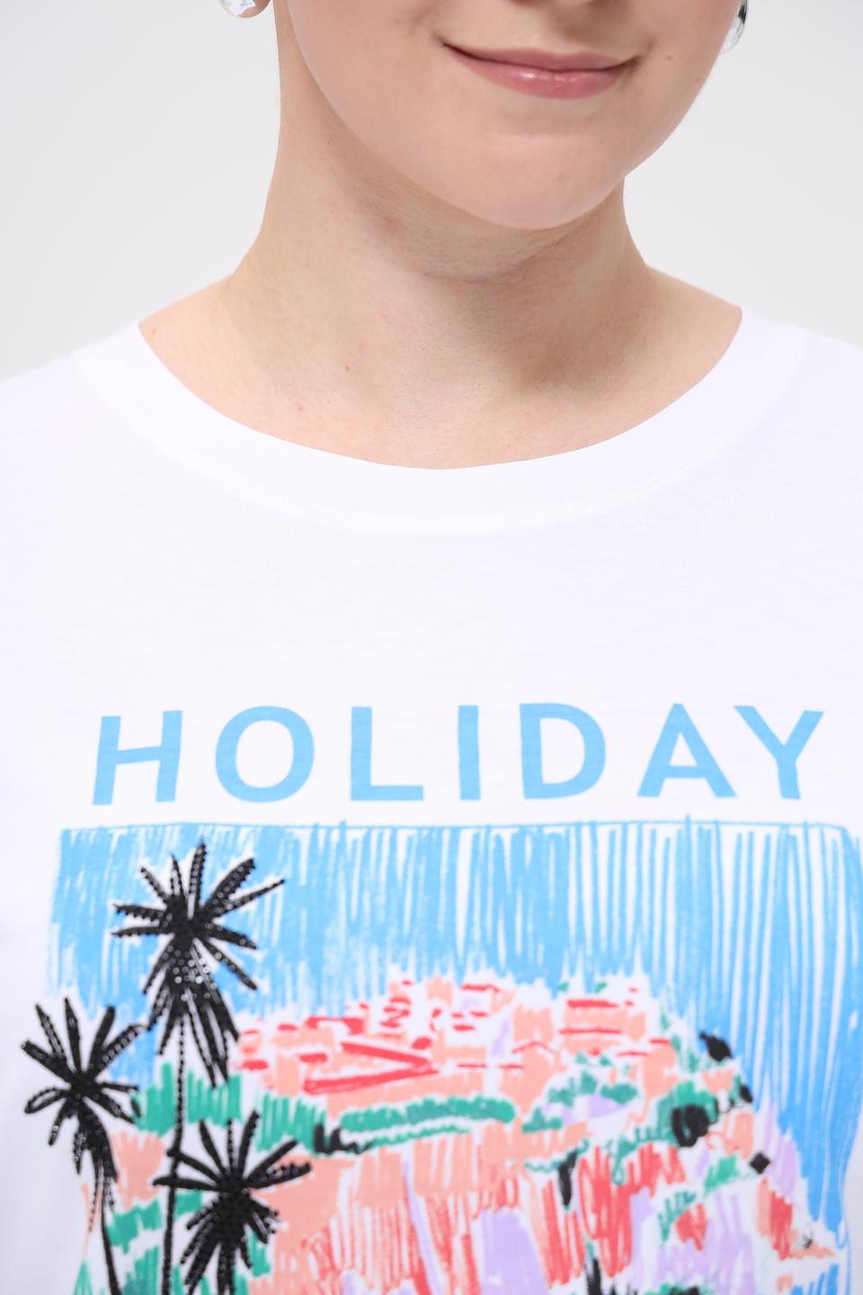 Футболка Marc Aurel с принтом Holiday