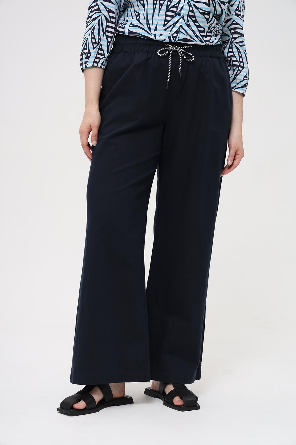 Брюки палаццо Frapp темно-синие