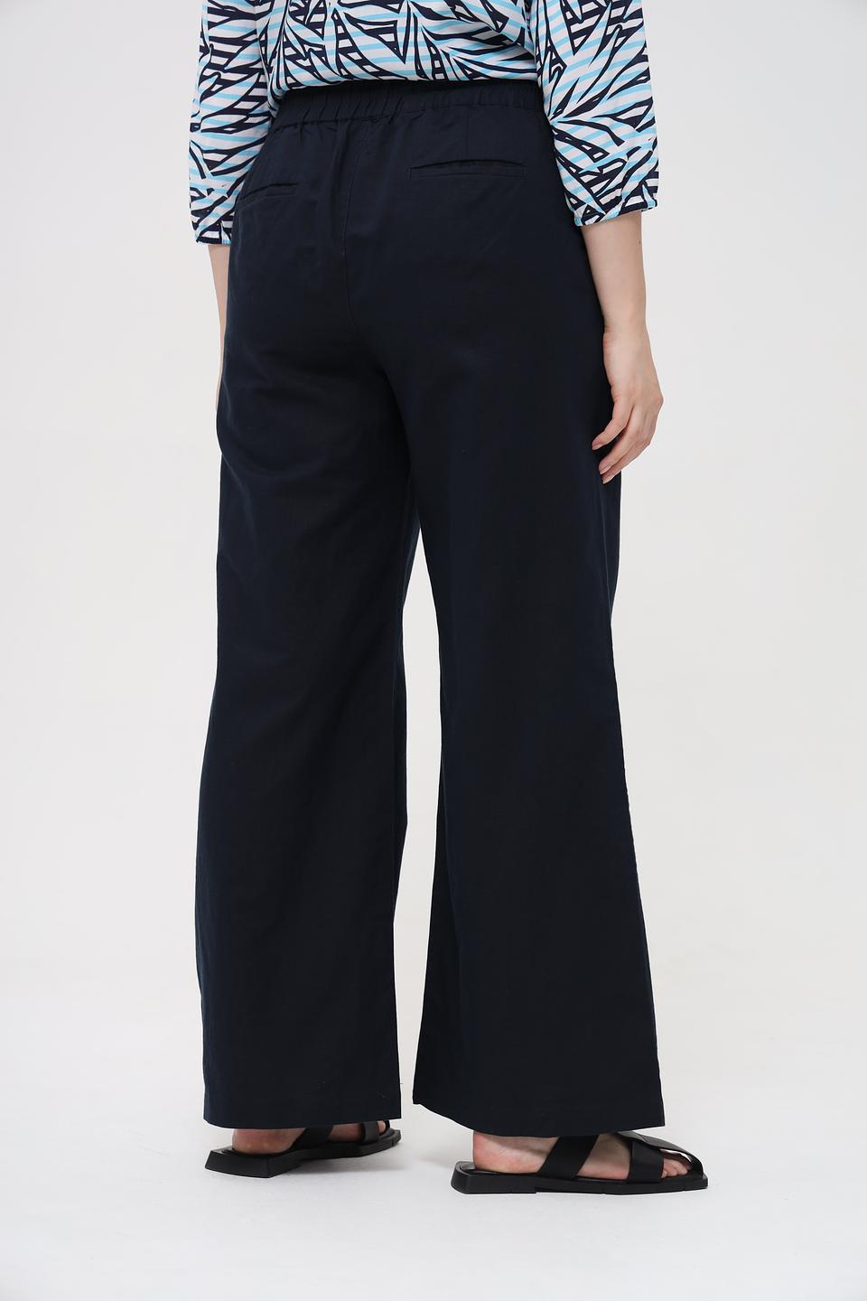 Брюки палаццо Frapp темно-синие