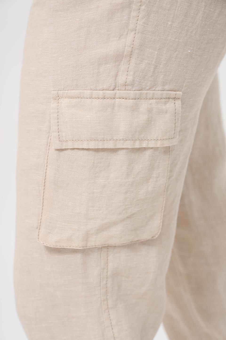 Брюки капри Doris Streich бежевые