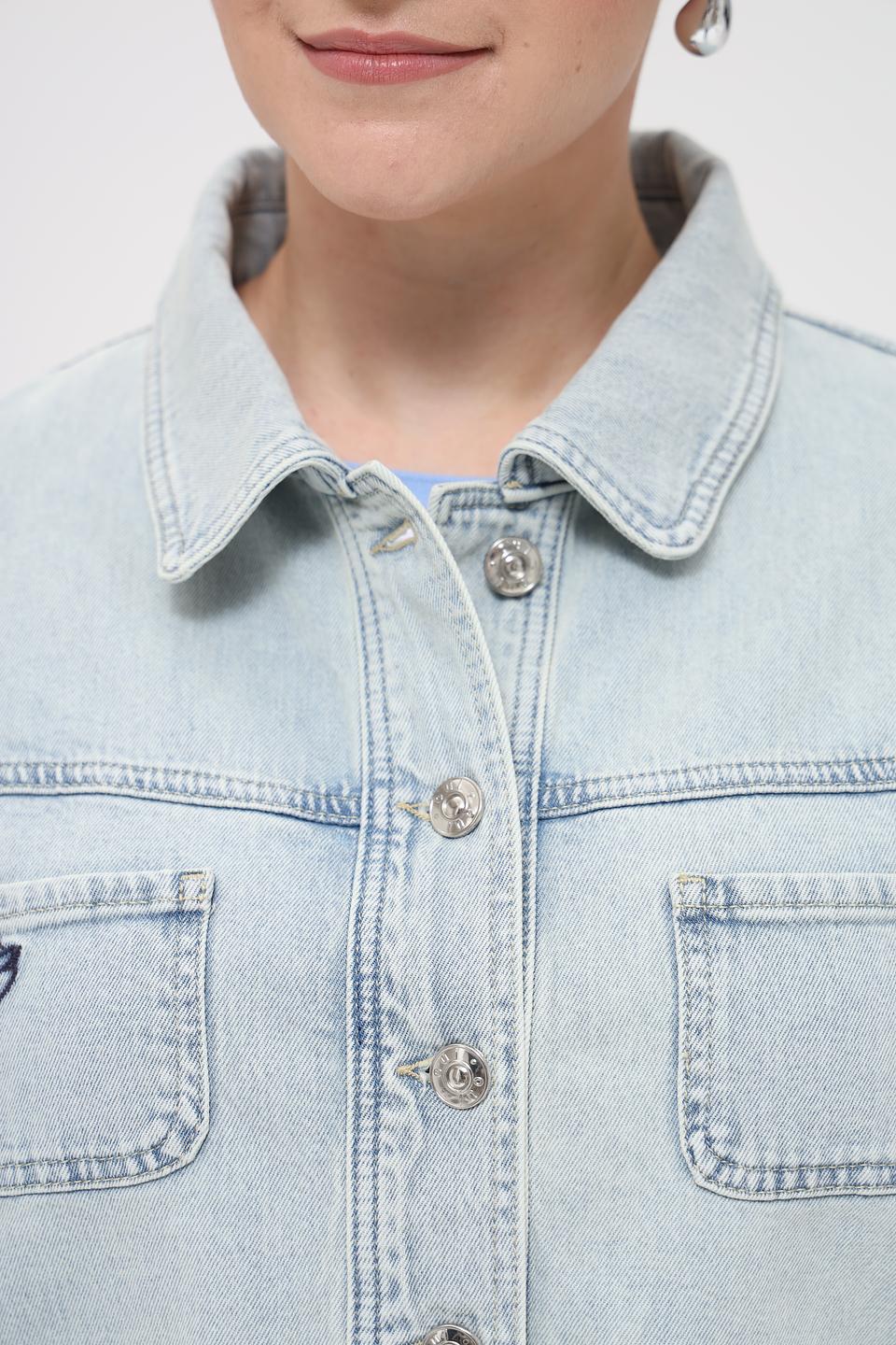 Жакет Oui деним светло-голубой