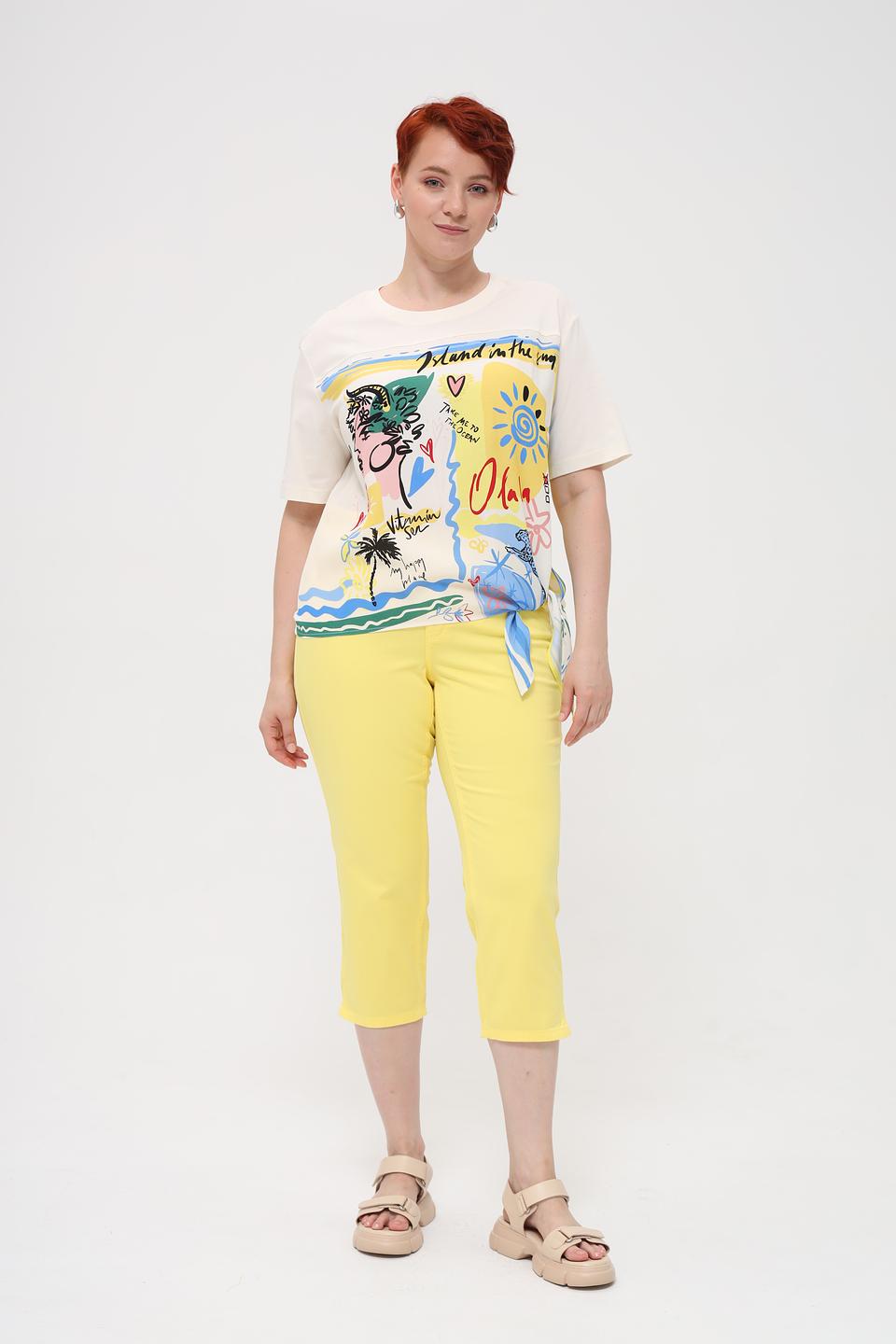 Блуза Oui с тропическим принтом