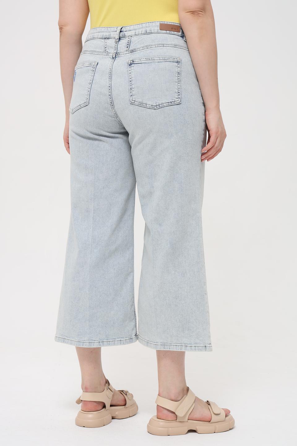 Джинсы кюлоты Oui светло-голубые