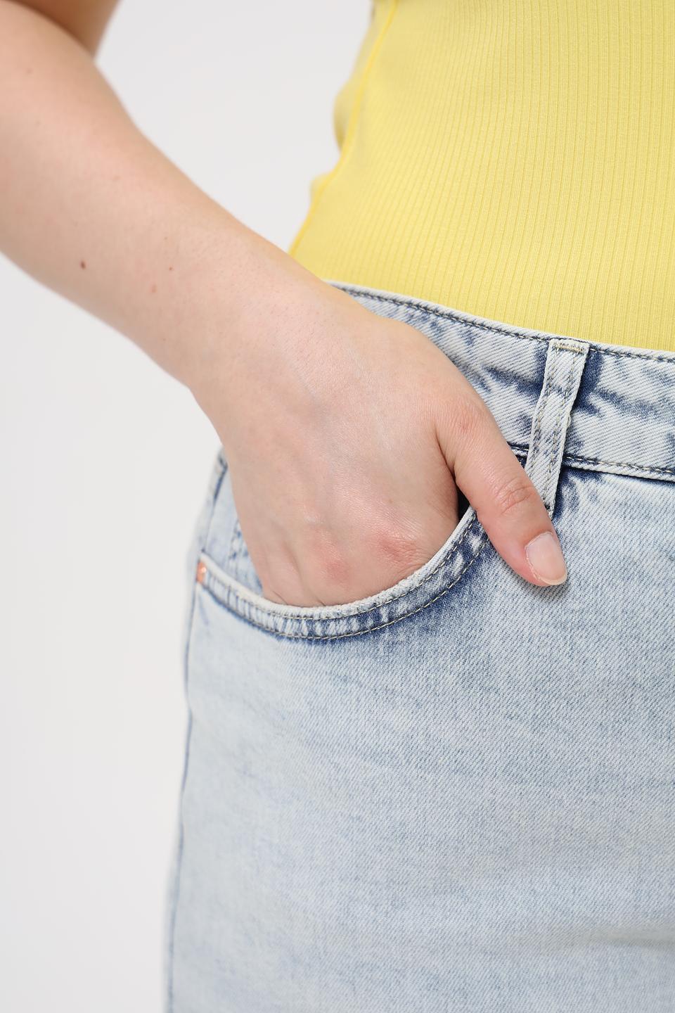 Джинсы кюлоты Oui светло-голубые